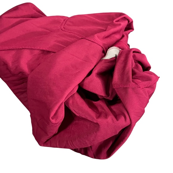 Red Velvet Button-Up Dress with Heart Details XL burgundy Santa Christmas - Picture 8 of 9